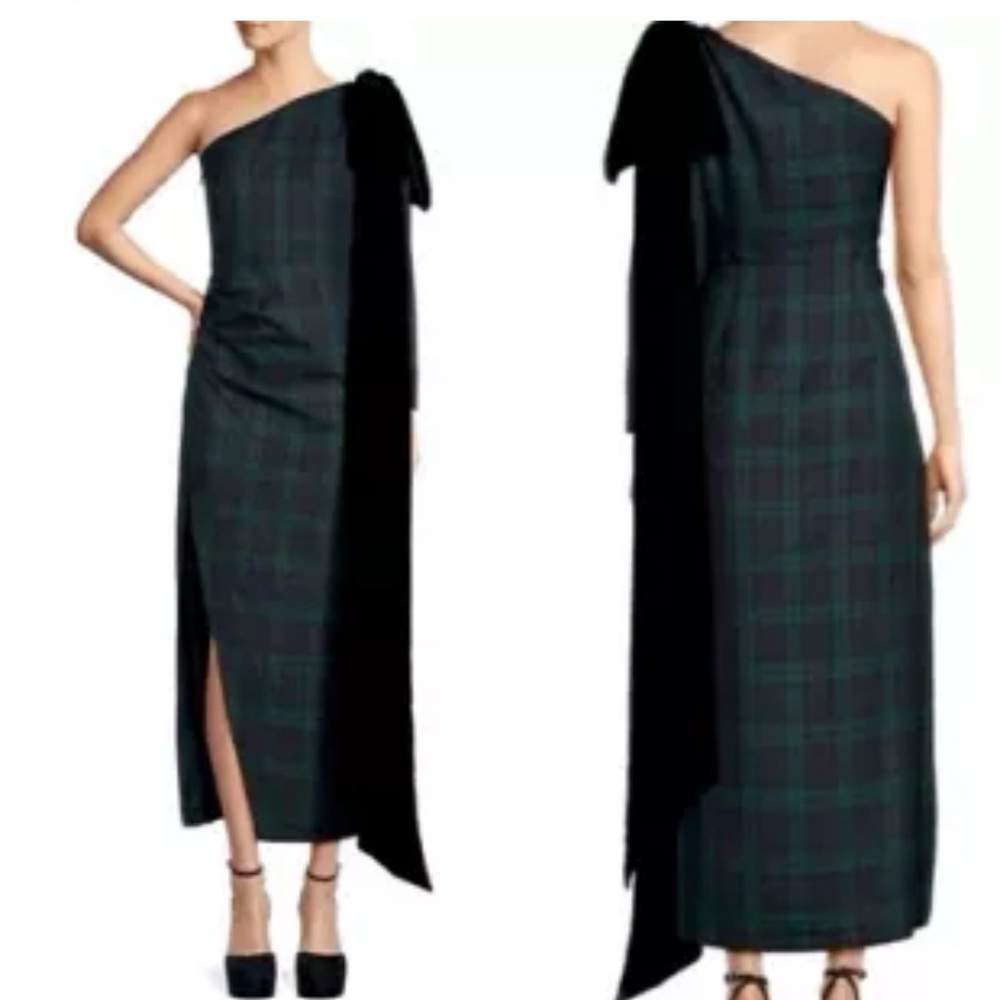 Plaid One-Shoulder Dress - Picture 6 of 6